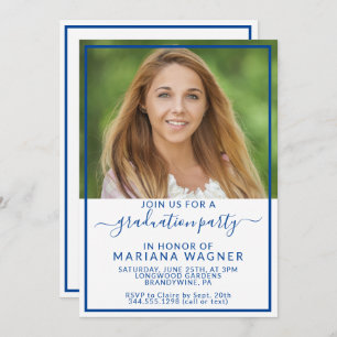 Class of 2022 Photo High School Graduation Party I Invitation