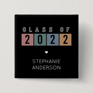 Class of 2022 School College graduation gifts Button