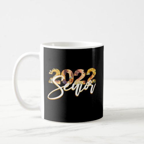Class Of 2022 Senior Fun Sunflower Floral Pretty G Coffee Mug