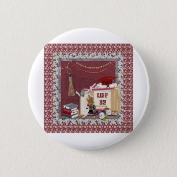 Class Of 2022 Tassel Pencil Sharpener Books Flags. Button by toots1 at Zazzle