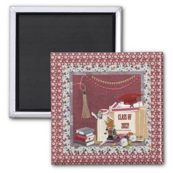 Class Of 2022 Tassel Pencil Sharpener Books Flags. Magnet by toots1 at Zazzle
