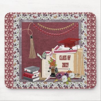 Class Of 2022 Tassel Pencil Sharpener Books Flags. Mouse Pad by toots1 at Zazzle