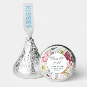 Class Of 2022 Watercolor Floral Graduation Hershey®'s Kisses®