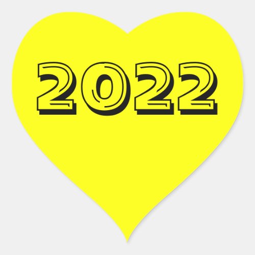 Class of 2022 Yellow Heart Sticker by Janz