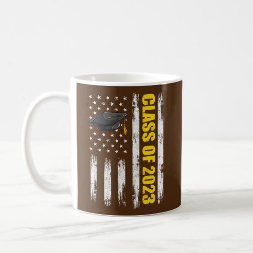 Class Of 2023 American Flag Women Patriotic Coffee Mug