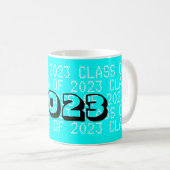 Class of 2023 Aqua Coffee Mug by Janz (Front Right)