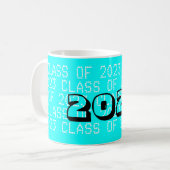 Class of 2023 Aqua Coffee Mug by Janz (Front Left)