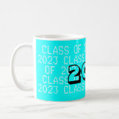 Class of 2023 Aqua Coffee Mug by Janz (Left)