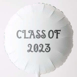 Class of 2023 Black Graduation College Party Balloon