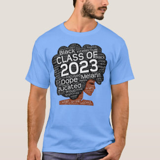 Class Of 2023 Black Woman Afro T-Shirt