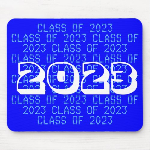 Class of 2023 Blue Mousepad by Janz
