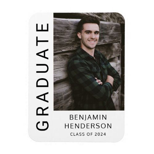 Class Of 2023 Boy Graduation Photo  Magnet