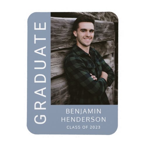 Class Of 2023 Boy Graduation Photo  Magnet