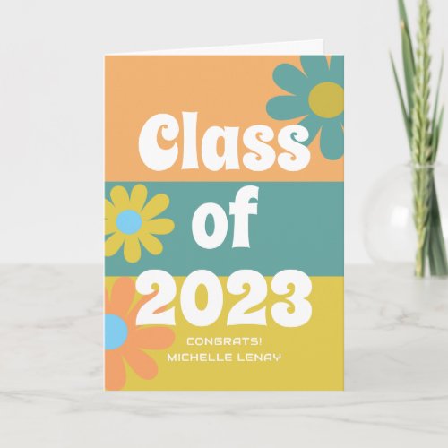 Class of 2023 Congratulations Retro Graduation Card