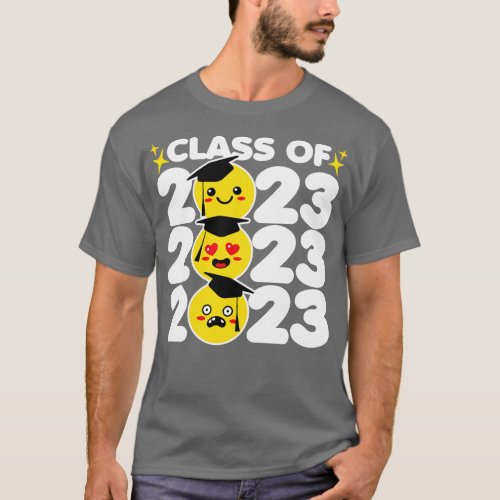 Class of 2023 Funny Kawaii Faces T_Shirt
