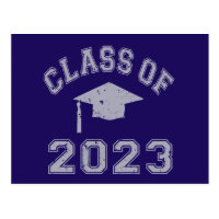 Class Of 2023 Graduation - Grey 2 Postcard