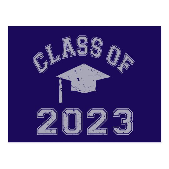 Class Of 2023 Graduation - Grey 2 Postcard | Zazzle.com