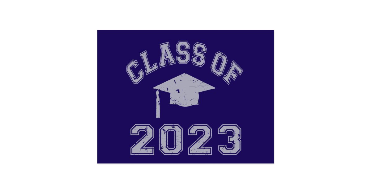 class-of-2023-graduation-grey-2-postcard-zazzle