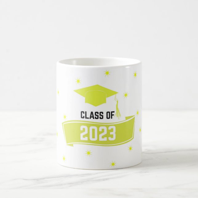 Class of 2023 graduation hat with start Mug (Center)