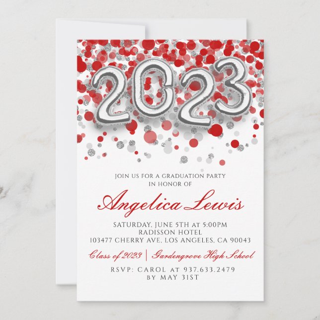 Class of 2023 Graduation Party Invitation (Front)