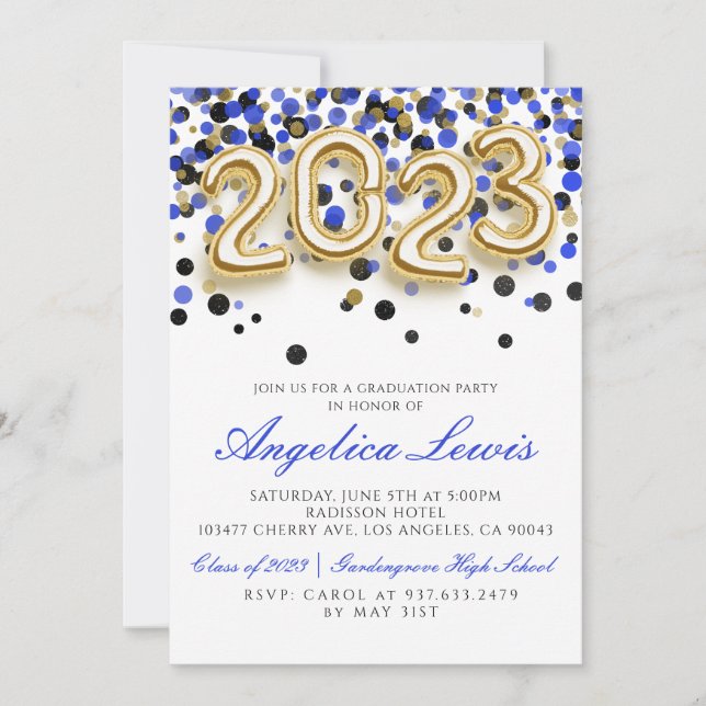 Class of 2023 Graduation Party Invitation (Front)