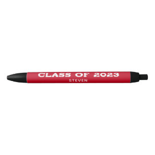 Class of 2023 Graduation Red Custom Name Pen
