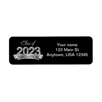 Class Of 2023 Graduation Return Address Labels by AnnounceIt at Zazzle