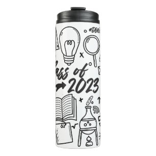 Class of 2023 Graduation Science Math Graduate Thermal Tumbler