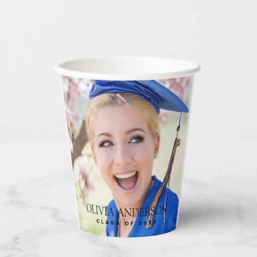 Class of 2023 Photo Graduation Paper Cups