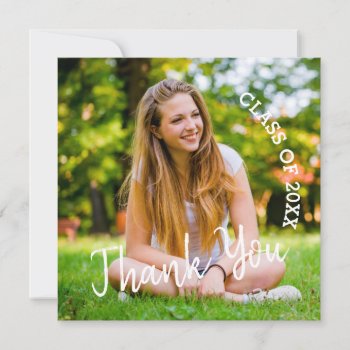 Class Of 2023 Photo Graduation Thank You by daisylin712 at Zazzle