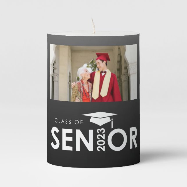 Class of 2023 Photo Pillar Candle (Front)