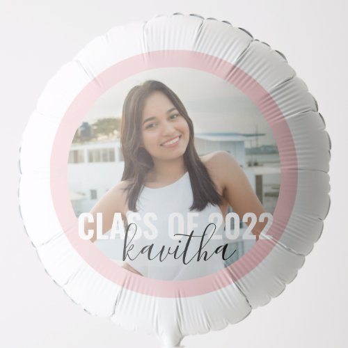 Class of 2023 Pink Personalized Graduation Balloon