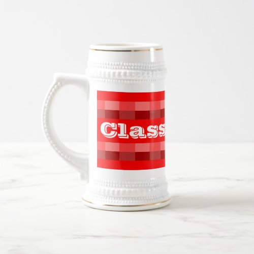 Class of 2023 Red Gold Beer Stein by Janz