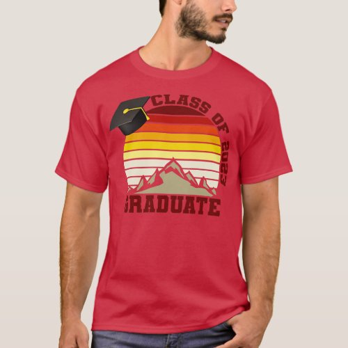 Class of 2023 Retro Sunset Graduate T_Shirt