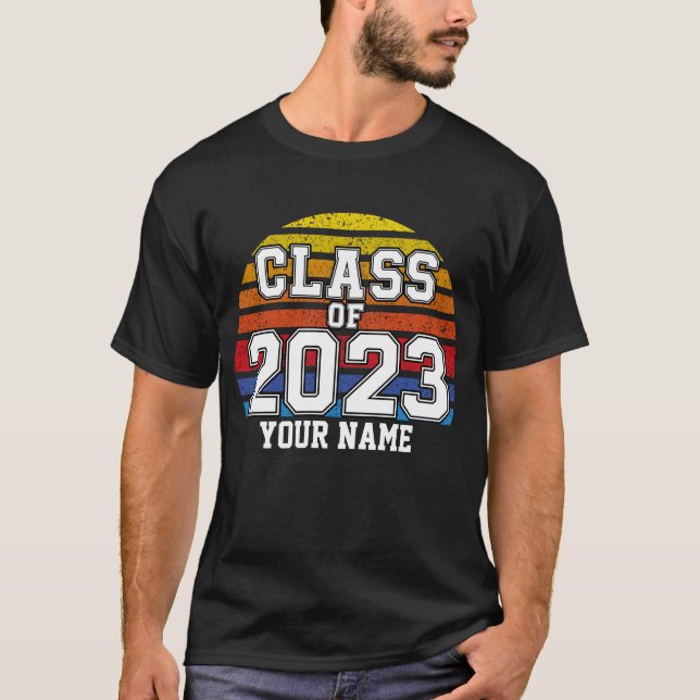 Class of 2023 Retro Sunset T-Shirt (Front)