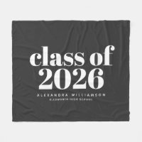 Class of 2023 Retro Typography Black Personalized 
