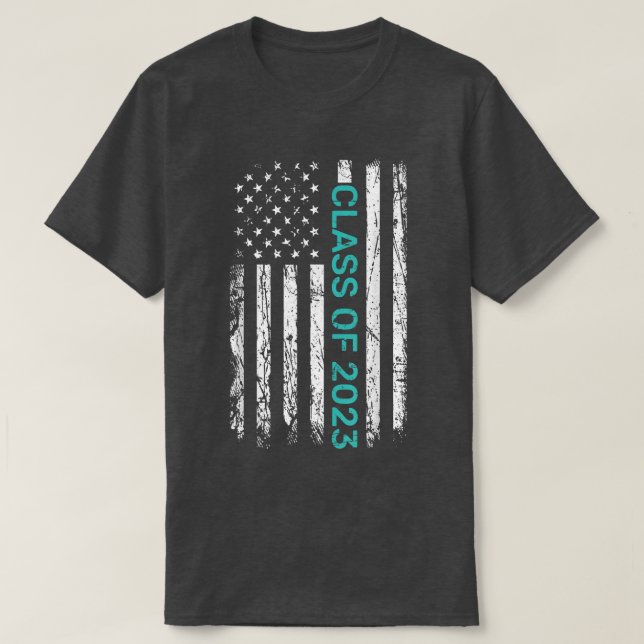 CLASS OF 2023 Senior 2023 Graduation or First Day  T-Shirt (Design Front)