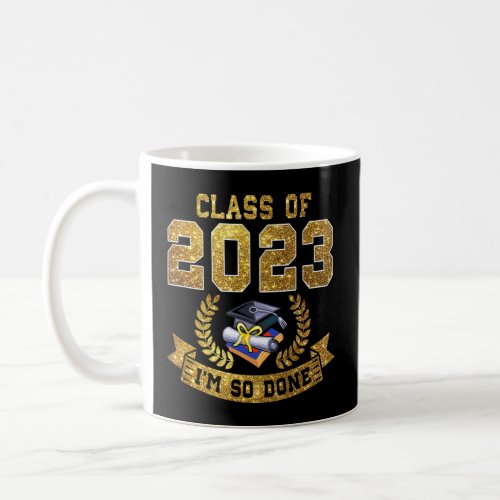 Class Of 2023 Senior 23 Grad Heart School Graduati Coffee Mug