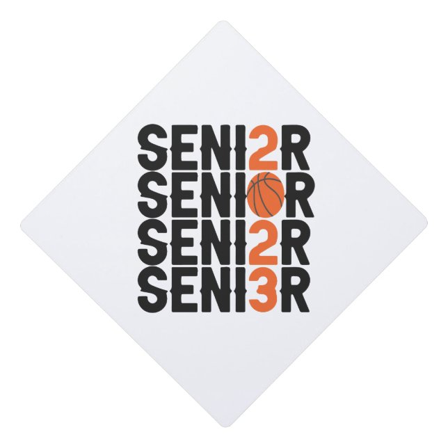 Class of  2023 Senior Basketball Graduation Gift Cap Topper (Front)