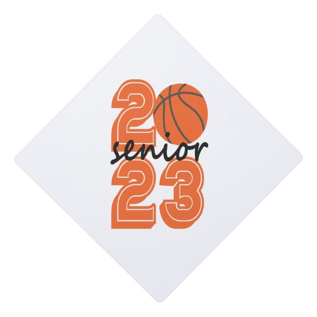 Class of 2023 Senior Basketball Graduation Gift Graduation Cap Topper (Front)
