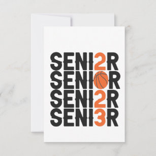 Class of  2023 Senior Basketball Graduation Gift Thank You Card