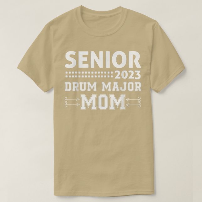 Class of 2023 Senior Drum Major Matching Family Mo T-Shirt (Design Front)