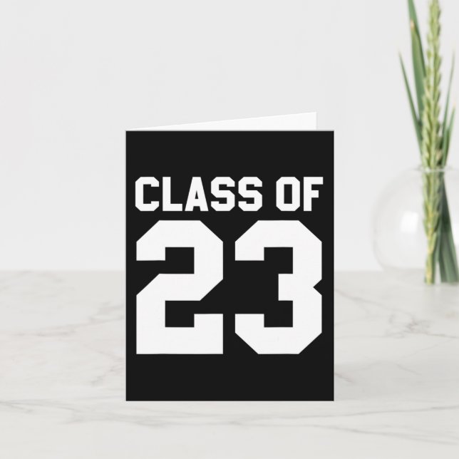 Class Of 2023 Senior Graduate  Back to School Card (Front)