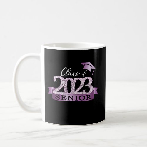 Class Of 2023 Senior I School Color Decoration Pur Coffee Mug