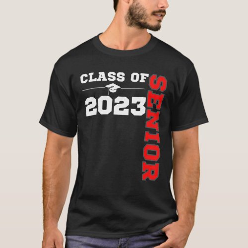 Class Of 2023 Senior Year 23 Back To School Colors T_Shirt