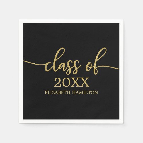 Class of 2023 Simple Chic Calligraphy Classic  Napkins