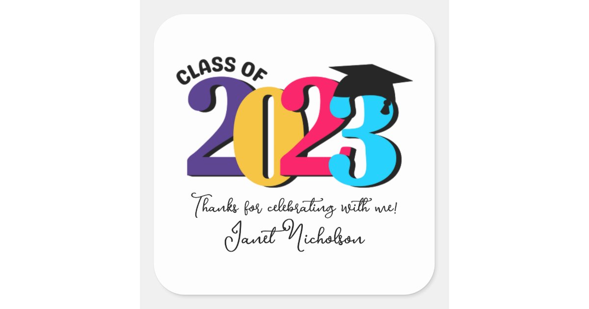 Luxury Gold Graduation Class Wax Seal Stickers | Zazzle