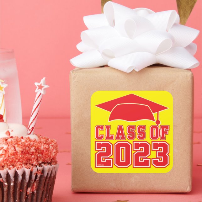 CLASS OF 2023                                      SQUARE STICKER (Party)