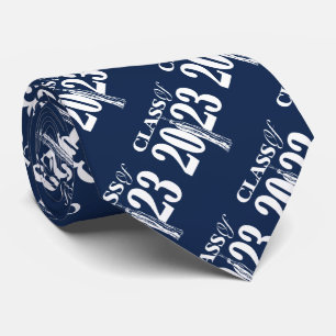 Class of 2023 Tassel Blue Graduation design Tie
