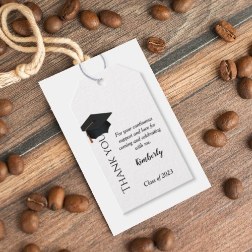 Class of 2023 thank you Graduation party Gift Gift Tags